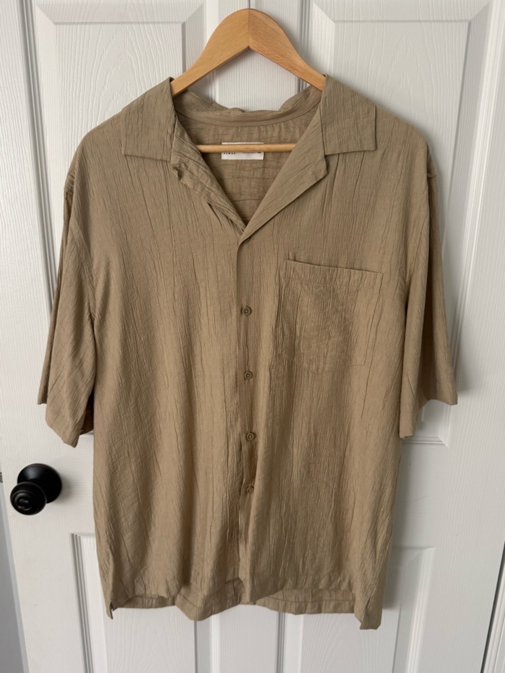 ZARA Men's NWOT Short-Sleeve Button-Down Shirt